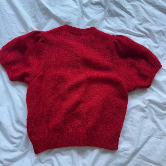 red doen cardigan 🍎 - Picture 7 of 9